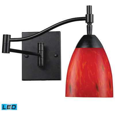 Elk Lighting Celina Swingarm In Dark Rust 10151/1DR-FR-LED