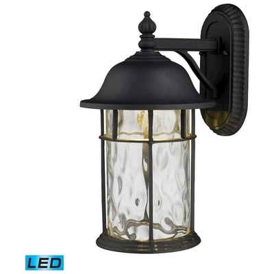 Elk Lighting Lapuente 1-light Outdoor Wall Lamp In Matte Black - Integrated Led 42260/1