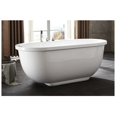 Eago AM128ETL 6 Ft Acrylic White Whirlpool Bathtub W Fixtures