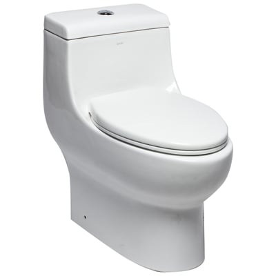 Eago TB358 Dual Flush One Piece Elongated Ceramic Toilet