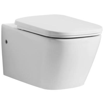 Eago WD390 White Modern Ceramic Wall Mounted Toilet