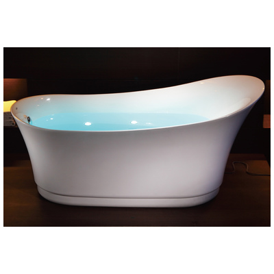 Eago Air System Tubs, Whitesnow, Complete Vanity Sets, White, Modern, Indoor, Acrylic, Free Standing, Air Bath, 811413023940, AM2140