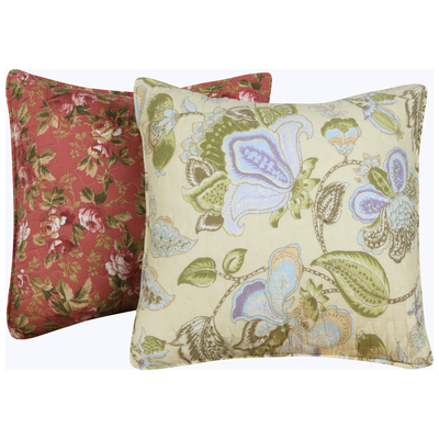 Greenland Home Fashions Blooming Prairie Dec. Pillow Pair Accessory In Multi GL-0809CDECP