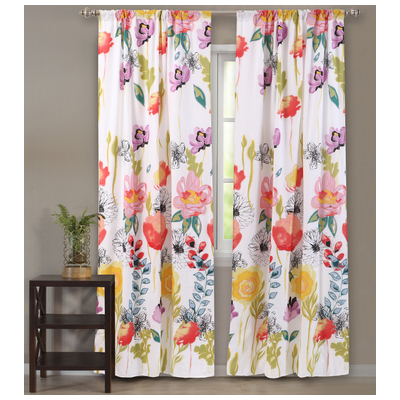 Greenland Home Fashions Watercolor Dream Panel Pair 84