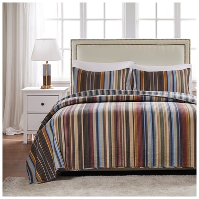 Greenland Home Fashions Durango King Quilt Set, 3-piece In Multi GL-1603NMSK Quilt Set