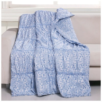 Greenland Home Fashions Blankets and Throws, Blue,navy,teal,turquiose,indigo,aqua,SeafoamGreen,emerald,teal, Throw, brushed microfiber,Cotton,Microfiber,Polyester, CottonMicrofiberpolyester, Blue, Throw, 100% ultra-soft brushed microfiber face, 100% 