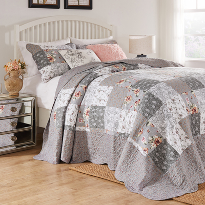 Greenland Home Fashions Giulia Multi Bedspread Set 3-Piece King/Cal King 120x118 + 20x36 (2), 636047448712, GL-1812AJSK