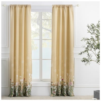 Greenland Home Fashions Taupe Panel Pair GL-2006BWP