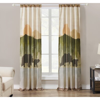 Greenland Home Fashions By the Lake Natural Window Panel Pair 42x84 (2), 3x24 (2), 636047429759, GL-2111XWP