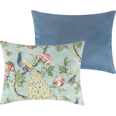 Greenland Home Fashions Pavona Jade Sham Standard 20x26, 636047434234, GL-2205BS