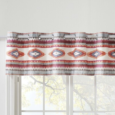 Greenland Home Fashions Kiva Stone Window Valance 84x16+1, 636047433770, GL-2205CWV