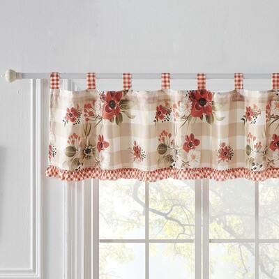 Greenland Home Fashions Wheatly Truffle Window Valance 84x19, 636047434074, GL-2205FWV