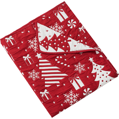 Greenland Home Fashions Peppermint Party Red Accessory Throw 50x60, 636047448255, GL-2404ATHR