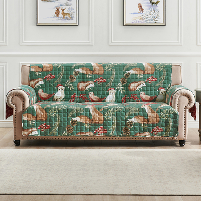 Greenland Home Fashions Willow Holiday Furniture Protector Sofa 127x77 (combined total), 636047448385, GL-2404BFPS