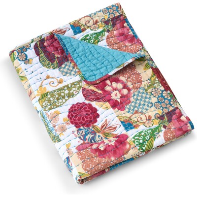 Greenland Home Fashions Jewel White Accessory Throw 50x60, 636047449559, GL-2407ATHR