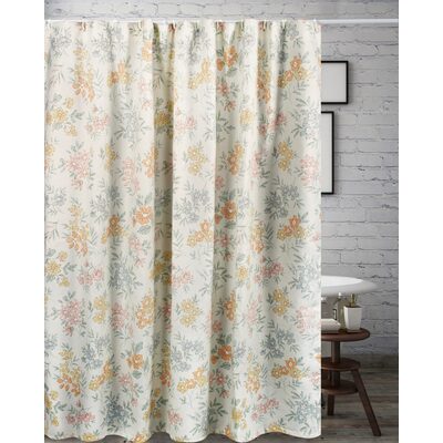 Greenland Home Fashions Chloe Pastel Bath Shower Curtain 72x72, 636047449887, GL-2408CSHW