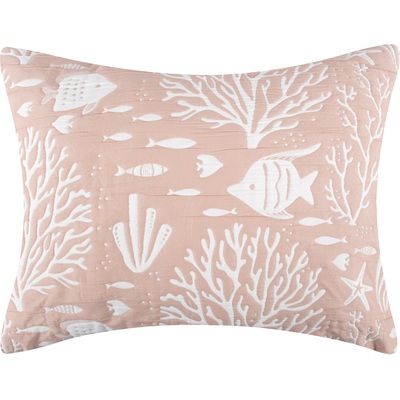 Greenland Home Fashions Marina Blush Sham Standard 20x26, 636047450234, GL-2408ES