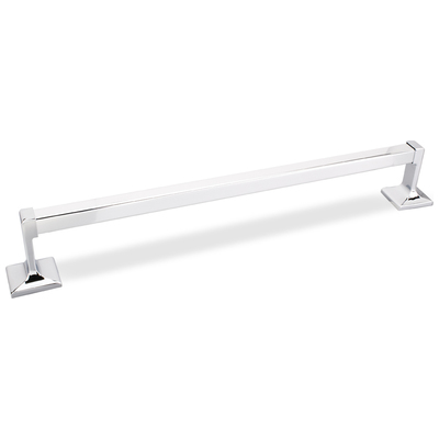 Hardware Resources Towel Bars, Whitesnow, Chrome,Polished,White, ChromePolished ChromePolishedWhite, Traditional, Complete Vanity Sets, Polished Chrome, Traditional, Zinc, Bath Hardware, Towel Bars, 843512004414, BHE1-03PC