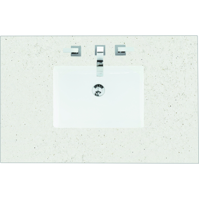 James Martin 36 inch Single Top, 3 CM Lime Delight Quartz w/ Sink, 840108970382, 050-S36-LDL-SNK