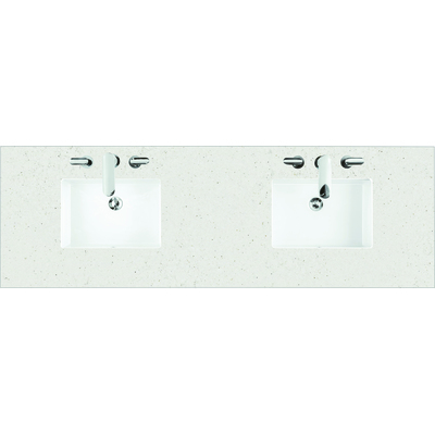 James Martin 72 inch Double Top, 3 CM Lime Delight Quartz w/ Sink, 840108970429, 050-S72-LDL-SNK