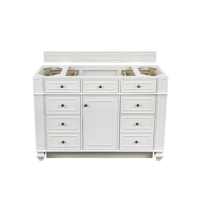James Martin Bristol 48 inch Single Vanity Cabinet, Bright White, 840108999925, 157-V48-M-BW