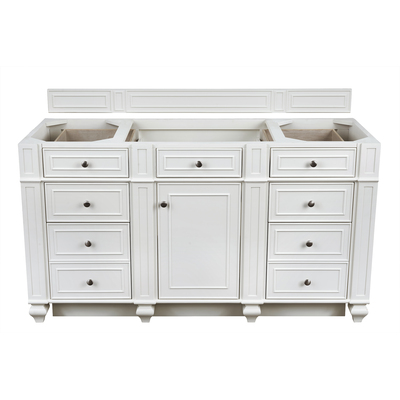 James Martin Bristol 60 inch Single Vanity Cabinet, Bright White, 840467806674, 157-V60S-M-BW