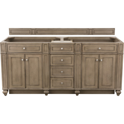 James Martin Bristol 72 inch Double Vanity Cabinet, Whitewashed Walnut, 840467806711, 157-V72-M-WW