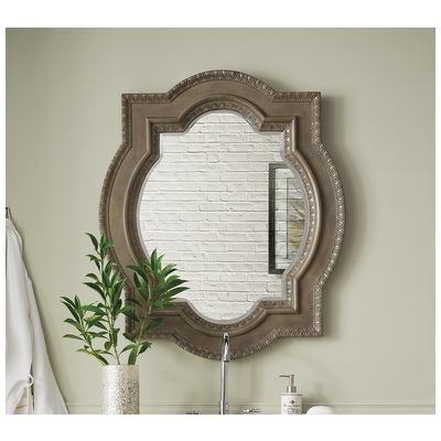 James Martin Bathroom Mirrors, Ash,Glass,mirror, Mirror, 846871045753, 160-M35-EG,Small (Under 20 in)