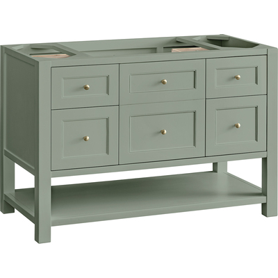 James Martin Breckenridge 48 inch Single Vanity Cabinet, Smokey Celadon, 840467806070, 330-V48-M-SC