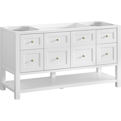 James Martin Breckenridge 60 inch Single Vanity, Bright White, 840108983641, 330-V60S-BW