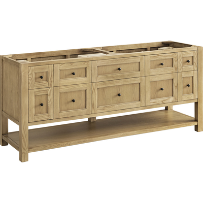 James Martin Breckenridge 72 inch Double Vanity Base Only, Light Natural Oak, 840467806216, 330-V72-M-LNO