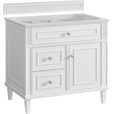 James Martin Lorelai 36 inch Single Vanity, Bright White, 840108956676, 424-V36-BW