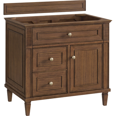 James Martin Lorelai 36 inch Single Vanity, Mid-Century Walnut, 840108956638, 424-V36-WLT