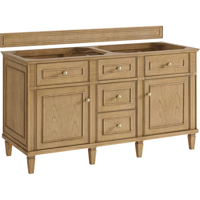 James Martin Lorelai 60 inch Double Bathroom Vanity, Light Natural Oak, 840108956577, 424-V60D-LNO