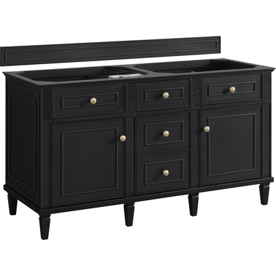 James Martin Lorelai 60 inch Double Vanity, Black Onyx, 840467806551, 424-V60D-M-BKO