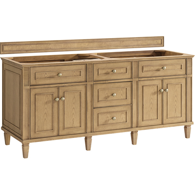 James Martin Lorelai 72 inch Double Bathroom Vanity, Light Natural Oak, 840108956584, 424-V72-LNO