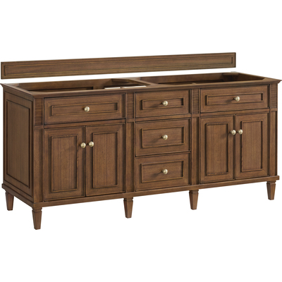 James Martin Lorelai 72 inchDouble Vanity, Mid-Century Walnut, 840467806636, 424-V72-M-WLT