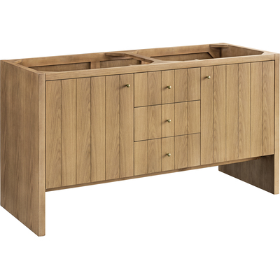 James Martin Hudson 60 inch Double Vanity Cabinet, Light Natural Oak, 840467806261, 435-V60D-M-LNO