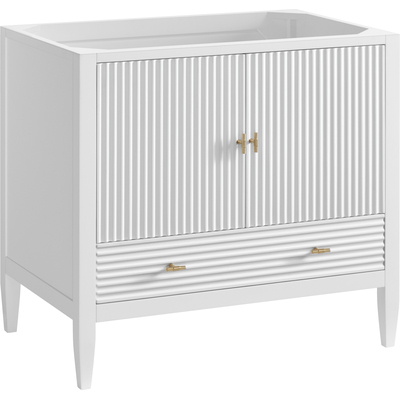James Martin Myrrin 36 inch Vanity, Bright White, 840108956836, 485-V36-BW