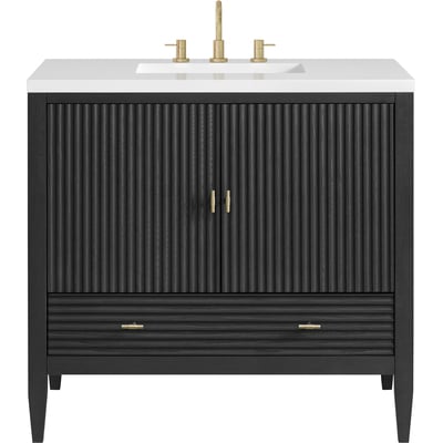 James Martin Myrrin 36 inch Vanity, Carbon Oak, 840108956799, 485-V36-CBO