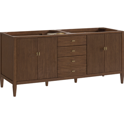 James Martin Myrrin 72 inch Vanity, Mid Century Walnut, 840108956782, 485-V72-WLT
