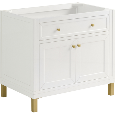 James Martin Chicago 36 inch Single Vanity, Glossy White, 840108982361, 503-V36-GW