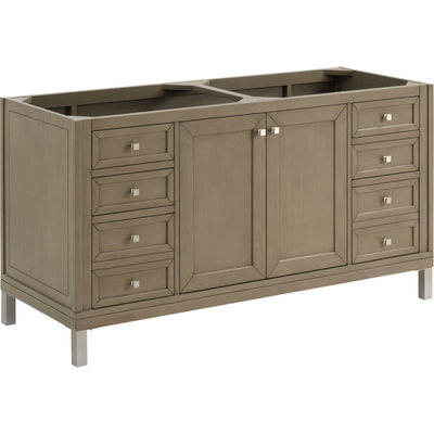James Martin Chicago 60 inch Double Vanity, Walnut Whisper, 840108983450, 503-V60D-WLW