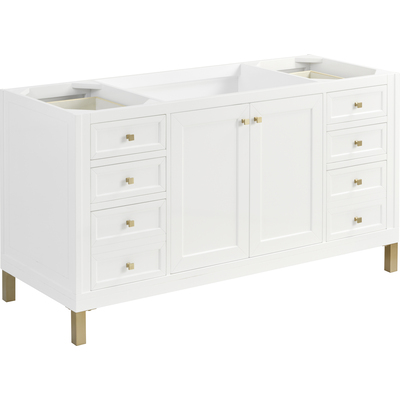 James Martin Chicago 60 inch Single Vanity, Glossy White, 840108982392, 503-V60S-GW