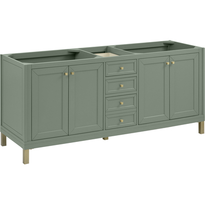 James Martin Chicago 72 inch Double Vanity, Smokey Celadon, 840108982460, 503-V72-SC