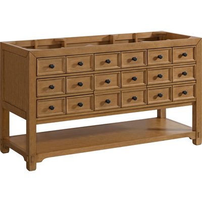 James Martin Malibu 60 inch Single Vanity Cabinet, Amber Birch, 840108979620, 505-V60S-AMB