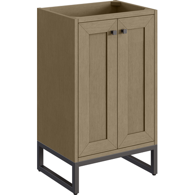 James Martin Chianti 20 inch Single Cabinet, Walnut Whisper, Matte Black, 840467805684, 533-V20-WLW-MBK