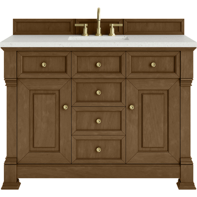 James Martin Brookfield 48 inch Single Vanity, Honey Oak w/ 3 CM Lime Delight Silestone® Top, 840467803291, 547-V48-HNO-3LDL