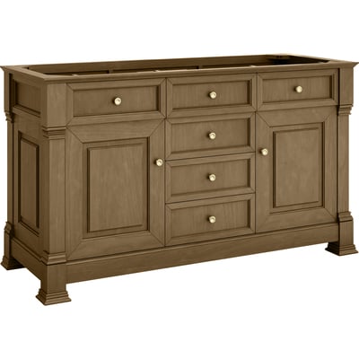 James Martin Brookfield 60 inch Double Vanity, Honey Oak, 840108982682, 547-V60D-HNO