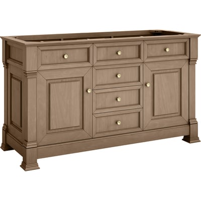 James Martin Brookfield 60 inch Double Vanity, Pecan, 840108982781, 547-V60D-PCN